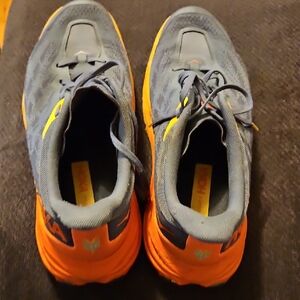 Hoka Blue and Orange Running Shoes